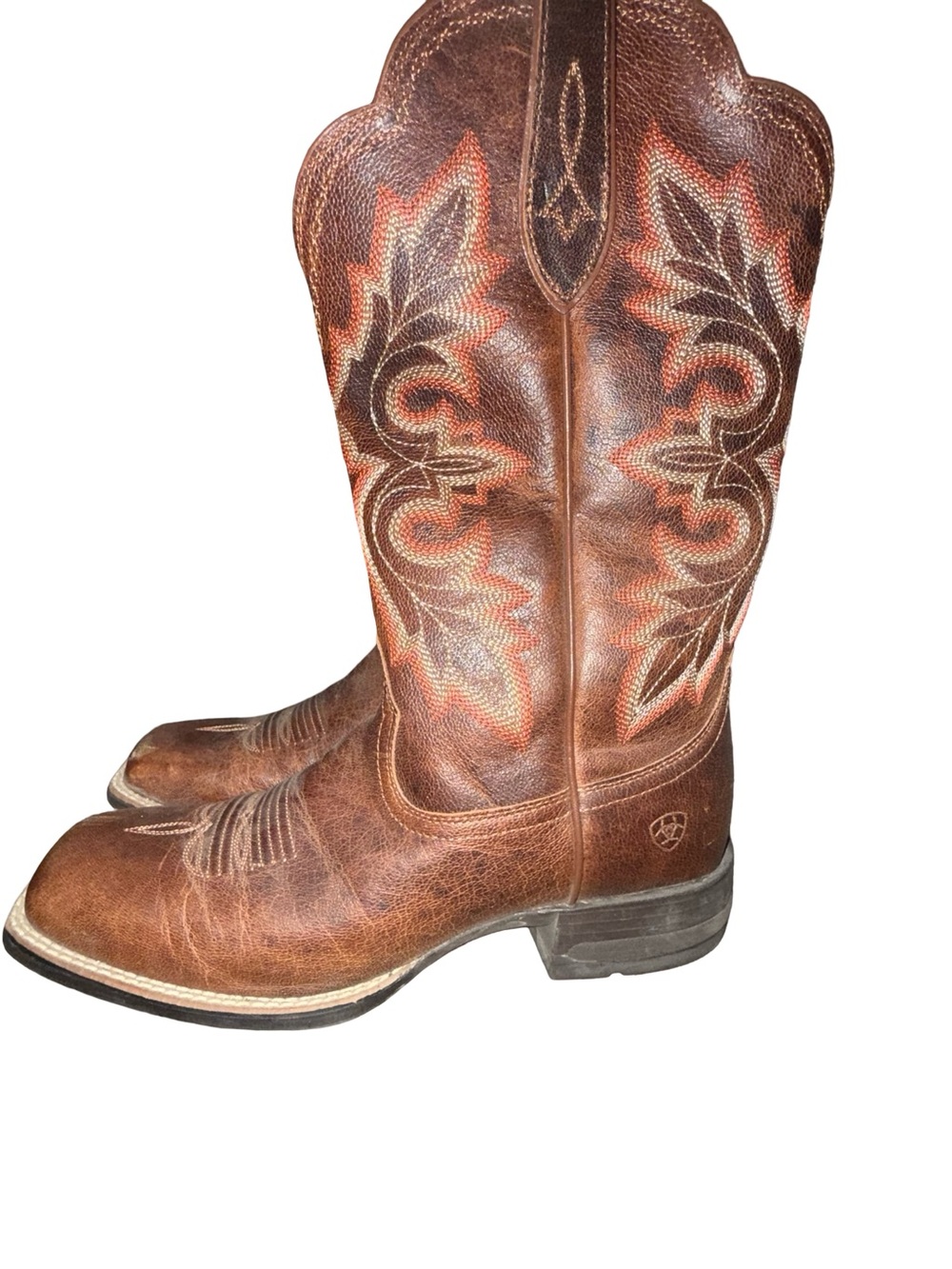 Ariat Women's Breakout Western Leather Boots - Rustic Brown - Picture 5 of 12